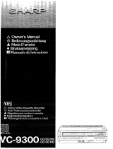 Sharp VC-9300 Le manuel du propriétaire