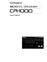 Roland CR-1000 Le manuel du propriétaire