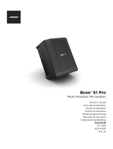 Bose S1 Pro Cover Bundle Manuel utilisateur