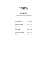 Denon Pro­fes­sional DN-900R Guide de démarrage rapide