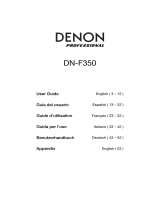 Denon Pro­fes­sional DN-F350 Manuel utilisateur