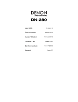 Denon Pro­fes­sional DN-280 Manuel utilisateur