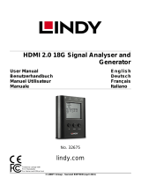 Lindy HDMI 2.0 18G Signal Analyser Manuel utilisateur