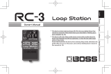 Boss RC-3 Loop Station Le manuel du propriétaire