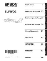 Epson ELPIF02 Projector Interface Board SDI Mode d'emploi