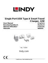 Lindy 12W USB Type A Charger, Multi Country Manuel utilisateur