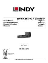 Lindy 100m Cat.6 VGA Extender Manuel utilisateur