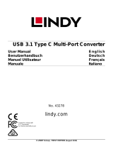 Lindy USB 3.1 Type C Multi-Port Converter Manuel utilisateur