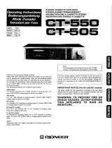 Pioneer CT-550 Le manuel du propriétaire