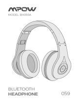 Mpow Bluetooth Over-Ear Headphone Manuel utilisateur