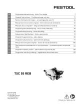 Festool TSC 55 Li 5,2 REBI-Plus-SCA Manuel utilisateur