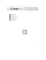 Candy CT 934 Le manuel du propriétaire