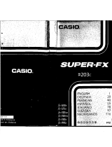 Casio SUPER FX 203C Le manuel du propriétaire