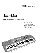 Roland E-16TR Le manuel du propriétaire