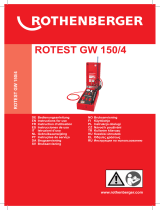 Rothenberger ROTEST GW 150/4 Manuel utilisateur