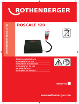 Rothenberger Refrigerant scale ROSCALE 120 Manuel utilisateur