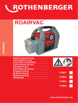 Rothenberger Vacuum pump ROAIRVAC Manuel utilisateur