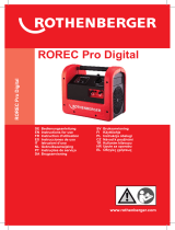 Rothenberger ROREC Pro Digital Manuel utilisateur