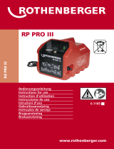 Rothenberger Testing pump RP Pro Manuel utilisateur