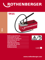 Rothenberger Testing pump TP 25 Manuel utilisateur