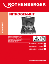 Rothenberger Nitrogen set for refrigeration circuits Manuel utilisateur