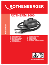 Rothenberger ROTHERM 2000 Manuel utilisateur
