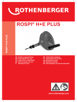 Rothenberger Manual drain cleaner ROSPI H+E Plus Manuel utilisateur