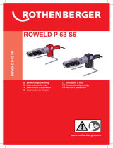 Rothenberger Socket welding device ROWELD P 63 S-6 Sword set Manuel utilisateur