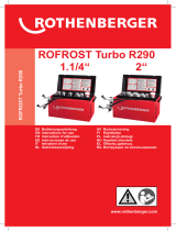 Rothenberger Pipe freezing system ROFROST TURBO R290 1.1/4" set Manuel utilisateur