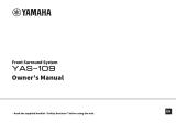 Yamaha YAS-109 Le manuel du propriétaire