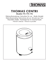 Thomas CENTRI 776 SEK Le manuel du propriétaire