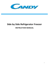 Candy CHSBSV5172XK American Fridge Freezer Manuel utilisateur