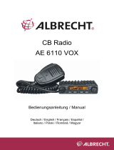 Albrecht 4010507032080 AE 6110 VOX CB Radio Manuel utilisateur
