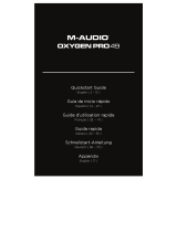 M-Audio Oxygen Pro 61 Guide de démarrage rapide