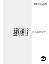 RCF 4PRO 1031-A Le manuel du propriétaire
