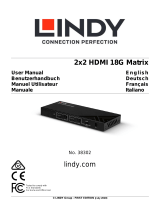 Lindy 2x2 HDMI 18G Matrix Manuel utilisateur