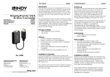 Lindy DisplayPort 1.2 to VGA Active Converter Manuel utilisateur