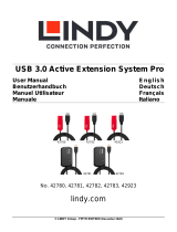Lindy USB 2.0 Active Extension Pro Hub, 8m Manuel utilisateur