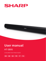 Sharp HT-SB95 2.0 Soundbar Home Theatre System Manuel utilisateur