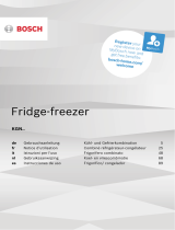 Bosch Réfrigérateur Combiné 60 cm 279l Nofrost Inox - Kgn33nleb Le manuel du propriétaire