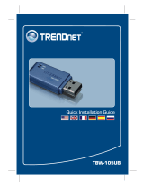 Trendnet TBW-105UB Manuel utilisateur
