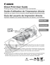 Canon Printing Using a Direct Camera/Printer Connection Guide Direct Print Manuel utilisateur