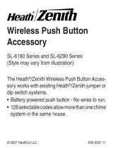 Heath Zenith Wireless Push Button Accessory SL-6190 Series Manuel utilisateur