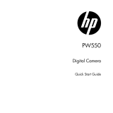 HP PW550 Digital Camera Guide de démarrage rapide