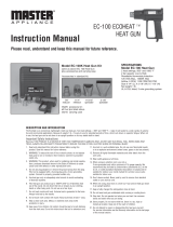 Master Appliance EC 100-K Manuel utilisateur