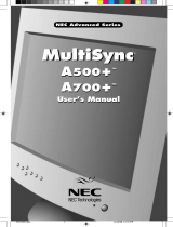 NEC A700+TM Manuel utilisateur