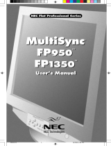 NEC FP1350 Manuel utilisateur