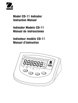 Ohaus cd-11 Manuel utilisateur