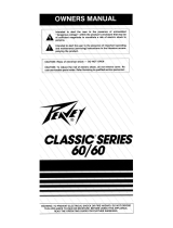 Peavey Classic Series 60/60 Manuel utilisateur