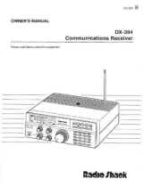Radio Shack DX-394 Le manuel du propriétaire